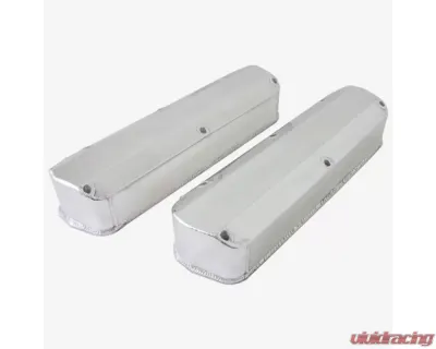 Top Street Performance Long Bolt Fabricated Aluminum Valve Covers w/o Breather Holes Ford Small Block - JM8093-2CA