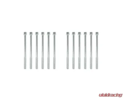Top Street Performance Long Bolt Fabricated Aluminum Valve Covers w/o Breather Holes Ford Small Block - JM8093-2CA