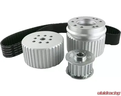 Top Street Performance Gilmer Style Pulley Kit Ford 351 Cleveland Silver - 10095