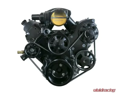 Top Street Performance LS Serpentine Front Drive System w/out Air Conditioning Chevrolet Small Block V8 Gen. III | IV - 81210BK