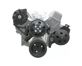 Top Street Performance BBC Premium V-Belt Front Drive System Black