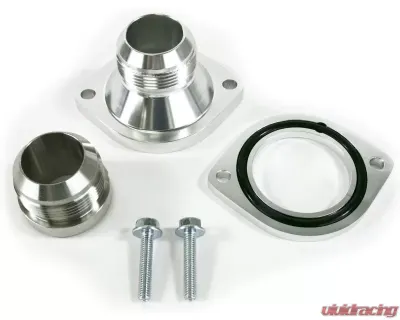Top Street Performance LS Aluminum Water Pump Adapter Kit to -20AN Inlet and Outlet Clear Anodized - HC8939-KT