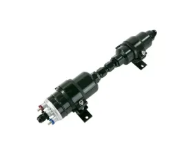 Top Street Performance Universal Electric Inline EFI Fuel Pump and 40 Micron Filter Kit Straight Red