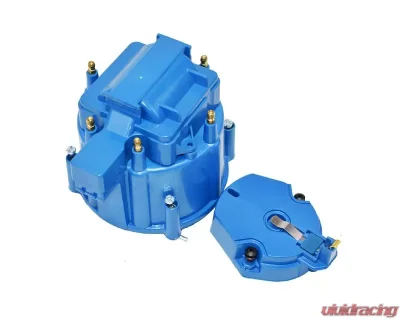 Top Street Performance Distributor Cap and Rotor Kit 8 Cylinder Blue Ford EFI - JM6977BL