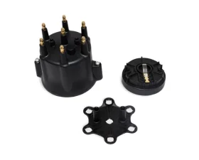 Top Street Performance Pro Series Ready to Run Distributor Cap and Rotor Kit Male Cap 4 Cylinder Black