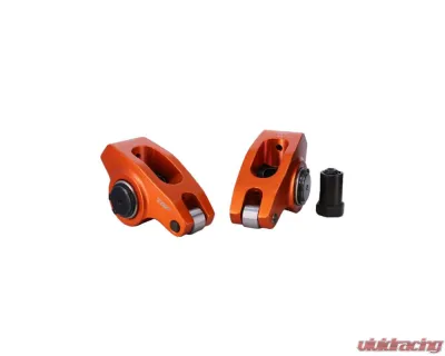 Top Street Performance Chevy Small Block 6061-T6 Aluminum 1.5 Ratio 3/8" Roller Rocker Arms - 62153