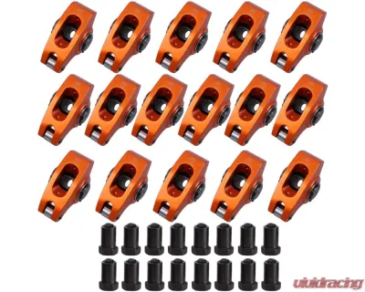 Top Street Performance Chevy Small Block 6061-T6 Aluminum 1.5 Ratio 3/8" Roller Rocker Arms - 62153