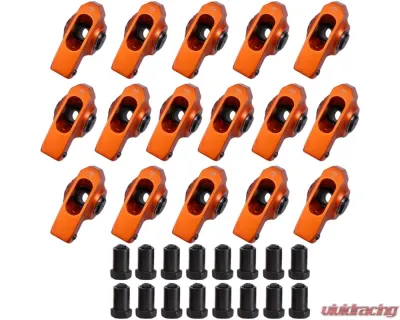Top Street Performance Chevy Big Block 6061-T6 Aluminum 1.7 Ratio 7/16" Roller Rocker Arms - 62277