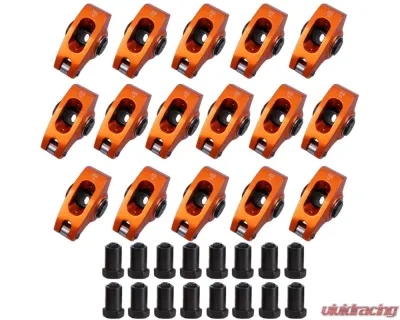 Top Street Performance Ford Small Block 6061-T6 Aluminum 1.6 Ratio 3/8" Roller Rocker Arms - 62363