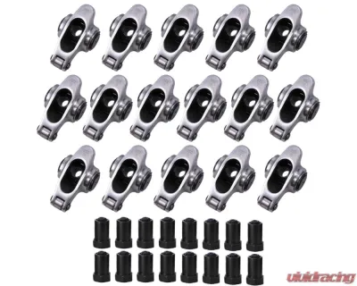 Top Street Performance Chevy Small Block Pro Series Stainless Steel 1.6 Ratio 3/8" Needle Bearing Roller Rocker Arms - 71163