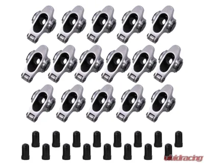 Top Street Performance Chevy Small Block Pro Series Stainless Steel 1.6 Ratio 7/16" Needle Bearing Roller Rocker Arms - 71167