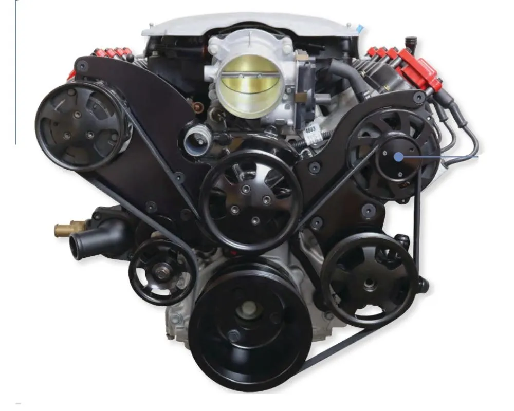 Top Street Performance Black LT Serpentine Front Drive System - 81500BK