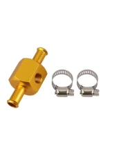 Top Street Performance Zinc 1/8" NPT 3/8" Inline Hose Barb Fuel Pressure Gauge Adapter                                     - JM1061Z - Image 2