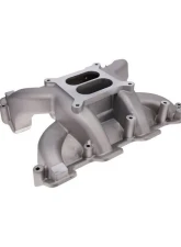 Top Street Performance Aluminum Intake Manifold Dual Plane Carbureted Style Satin Chevrolet Small Block V8 Gen. III LS Based 1997-2005                                     - 81130 - Image 3