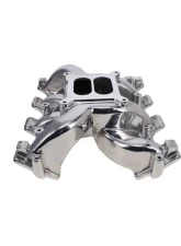 Top Street Performance Carbureted Dual Plane Aluminum Intake Manifold Polished Chevrolet Small Block V8 Gen. III LS Based 1997-2005                                     - 81130P - Image 2