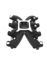 Top Street Performance Carbureted Single Plane Aluminum Intake Manifold Black Chevrolet Small Block V8 Gen. III 1997-2005                                     - 81132BK - Image 2