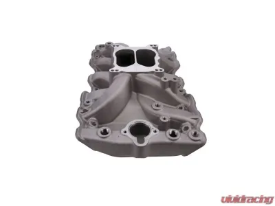 Top Street Performance Dual Plane Polished Aluminum Intake Manifold Satin Oldsmobile Small Block V8 Engines 1968-1980 - 87111