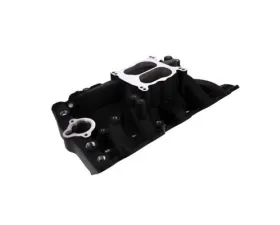 Top Street Performance Dual Plane Polished Aluminum Intake Manifold Black Oldsmobile Small Block V8 Engines 1968-1980