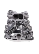 Top Street Performance Dual Plane Polished Aluminum Intake Manifold Polished Oldsmobile Small Block V8 Engines 1968-1980                                     - 87111P - Image 2