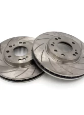 ROFU Max Street Friction Slotted 30mm Front Rotors 4 & 5 Lug Pair Nissan 300ZX Z32                                     - MX31032-Pair - Image 5