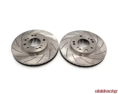 ROFU Max Street Friction Slotted 30mm Front Rotors 4 & 5 Lug Pair Nissan 300ZX Z32 - MX31032-Pair