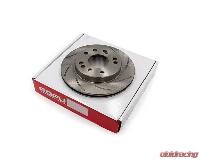 ROFU Max Street Friction Pair Slotted Front 4 & 5 Lug Rotors Nissan 240SX S13 | S14 - MX31024-Pair