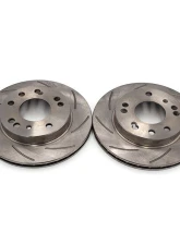ROFU Max Street Friction Pair Slotted Front 4 & 5 Lug Rotors Nissan 240SX S13 | S14                                     - MX31024-Pair - Image 3