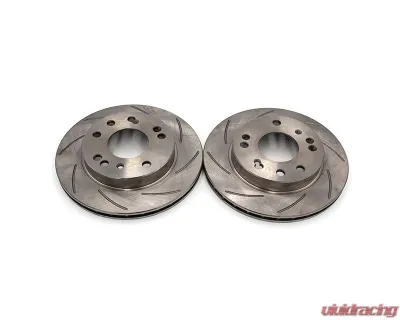 ROFU Max Street Friction Pair Slotted Front 4 & 5 Lug Rotors Nissan 240SX S13 | S14 - MX31024-Pair