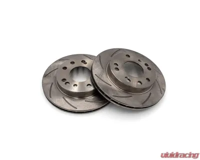 ROFU Max Street Friction Pair Slotted Front 4 & 5 Lug Rotors Nissan 240SX S13 | S14 - MX31024-Pair