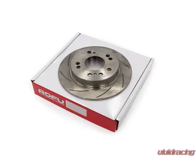 ROFU Max Street Friction Pair Slotted Rear 4 & 5 Lug Rotors Nissan 240SX S13 | S14 - MX32024-Pair