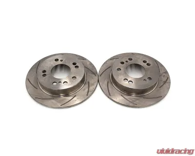 ROFU Max Street Friction Pair Slotted Rear 4 & 5 Lug Rotors Nissan 240SX S13 | S14 - MX32024-Pair