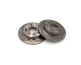 ROFU Max Street Friction Pair Slotted Rear 4 & 5 Lug Rotors Nissan 240SX S13 | S14