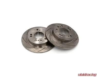 ROFU Max Street Friction Pair Slotted Rear 4 & 5 Lug Rotors Nissan 240SX S13 | S14 - MX32024-Pair