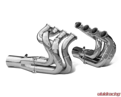Dynatech 2.250 Inch Without Collectors Header Drag Race Dragster BBC Ceramic Coated - 750-91410