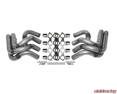 Dynatech 2.250 Without Collectors Header Kit Drag Race Dragster BBC Bare Steel - 760-91410