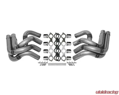 Dynatech 2.50 Without Collectors Header Kit Drag Race Dragster BBC Bare Steel - 760-95410
