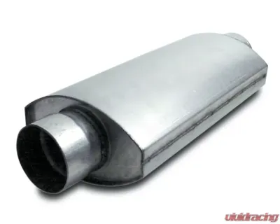 Dynatech Muffler Split-Flow Oval 2.50 Inch 14 Inches Long Aluminized Steel - 776-14252