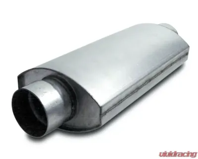 Dynatech Muffler Split Flow Oval 3.00 Inch 14 Inches Long Aluminized Steel - 776-14302