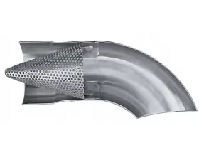Dynatech Muffler Turndown W/ Cone 3.50 Inch 10.0 Inches Long Mild Steel