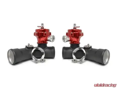 STM Upper Blow Off Valve Pipes with Red TiAL Q Speed Density Nissan R35 GT-R 2009-2020 - STM-GTR-BOVP-Q-RD