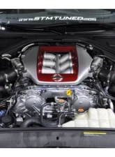 STM Upper Blow Off Valve Pipes with Red TiAL Q Speed Density Nissan R35 GT-R 2009-2020                                     - STM-GTR-BOVP-Q-RD - Image 4