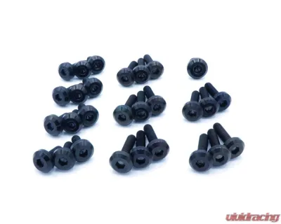 STM Tuned Dress Up Bolts Titanium Valve Black Cover Kit (Stage 2) Mitsubishi Evo 8 | 9 2003-2006 - DUB-MIT-007-Ti-BLK