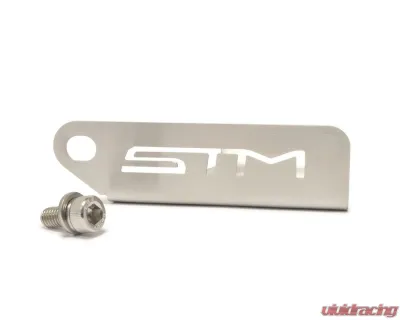 STM Tuned Brushed Stainless Steel Cam Position Sensor Heat Shield Mitsubishi Lancer Evolution 4-9 1996-2006 - STM-EVO49-CPSHS-SS