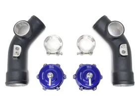 STM Upper Blow Off Valve Pipes w/ Blue TiAL Q (For Speed Density) Nissan R35 GT-R 2009-2020
