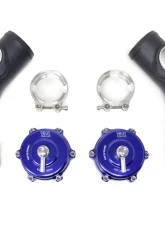 STM Upper Blow Off Valve Pipes w/ Blue TiAL Q (For Speed Density) Nissan R35 GT-R 2009-2020                                     - STM-GTR-BOVP-Q-BL - Image 3