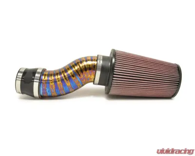 STM Tuned 3.5" Burned Blue No MAF Titanium SD Intake Mitsubishi Evolution VIII | IX 2003-2006 - STM-EVO89-INTK-TiB-35-SD-35