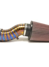 STM Tuned 3.5" Burned Blue No MAF Titanium SD Intake Mitsubishi Evolution VIII | IX 2003-2006                                     - STM-EVO89-INTK-TiB-35-SD-35 - Image 2