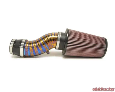 STM Tuned 3.5" Burned Blue No MAF Titanium SD Intake Mitsubishi Evolution VIII | IX 2003-2006 - STM-EVO89-INTK-TiB-35-SD-35