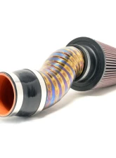 STM Tuned 3.5" Burned Blue No MAF Titanium SD Intake Mitsubishi Evolution VIII | IX 2003-2006                                     - STM-EVO89-INTK-TiB-35-SD-35 - Image 4