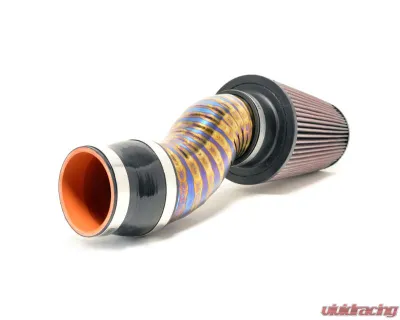 STM Tuned 3.5" Burned Blue No MAF Titanium SD Intake Mitsubishi Evolution VIII | IX 2003-2006 - STM-EVO89-INTK-TiB-35-SD-35